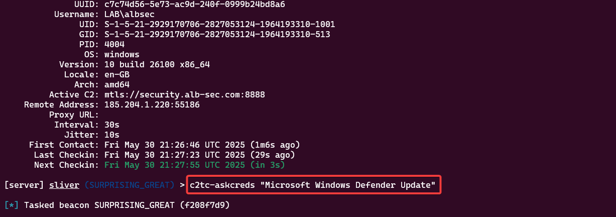 Sliver Bullet - Staging & Shellcode Process Injection - Pretera